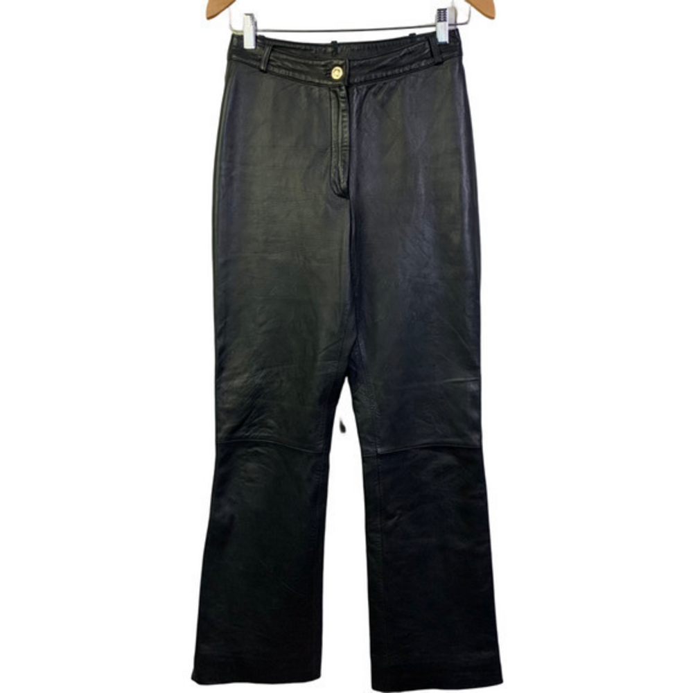 ST. JOHN COUTURE Vintage‎ Leather Pants Slacks